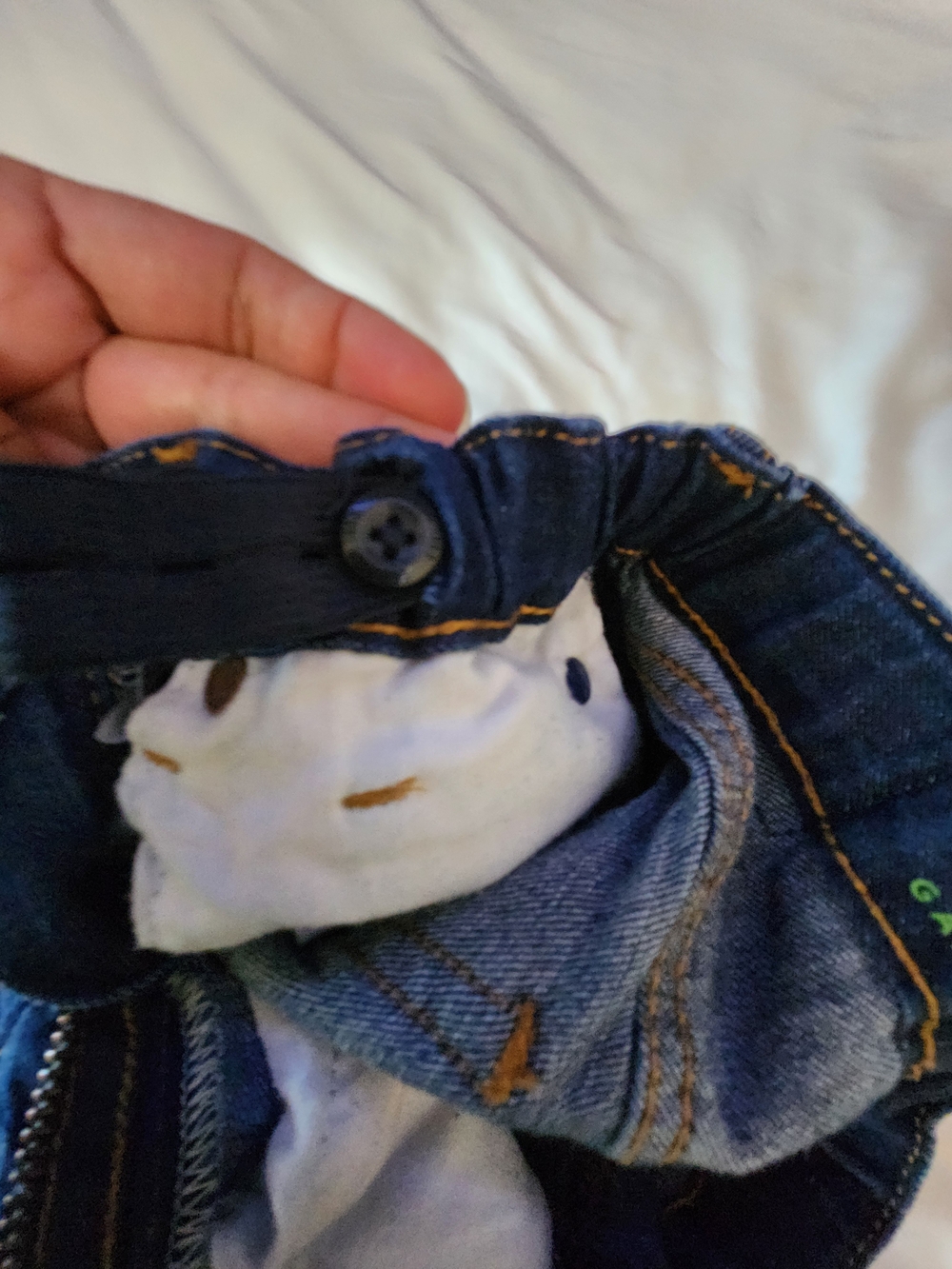 Gapkids Classic Dark Blue Boys Straight Jeans - Size 6reg - Picture 10 of 15